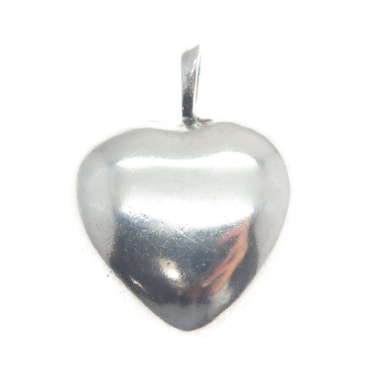 JBNI Bijoux D'Amour 925 Sterling Silver Vintage Heart Dome Pendant