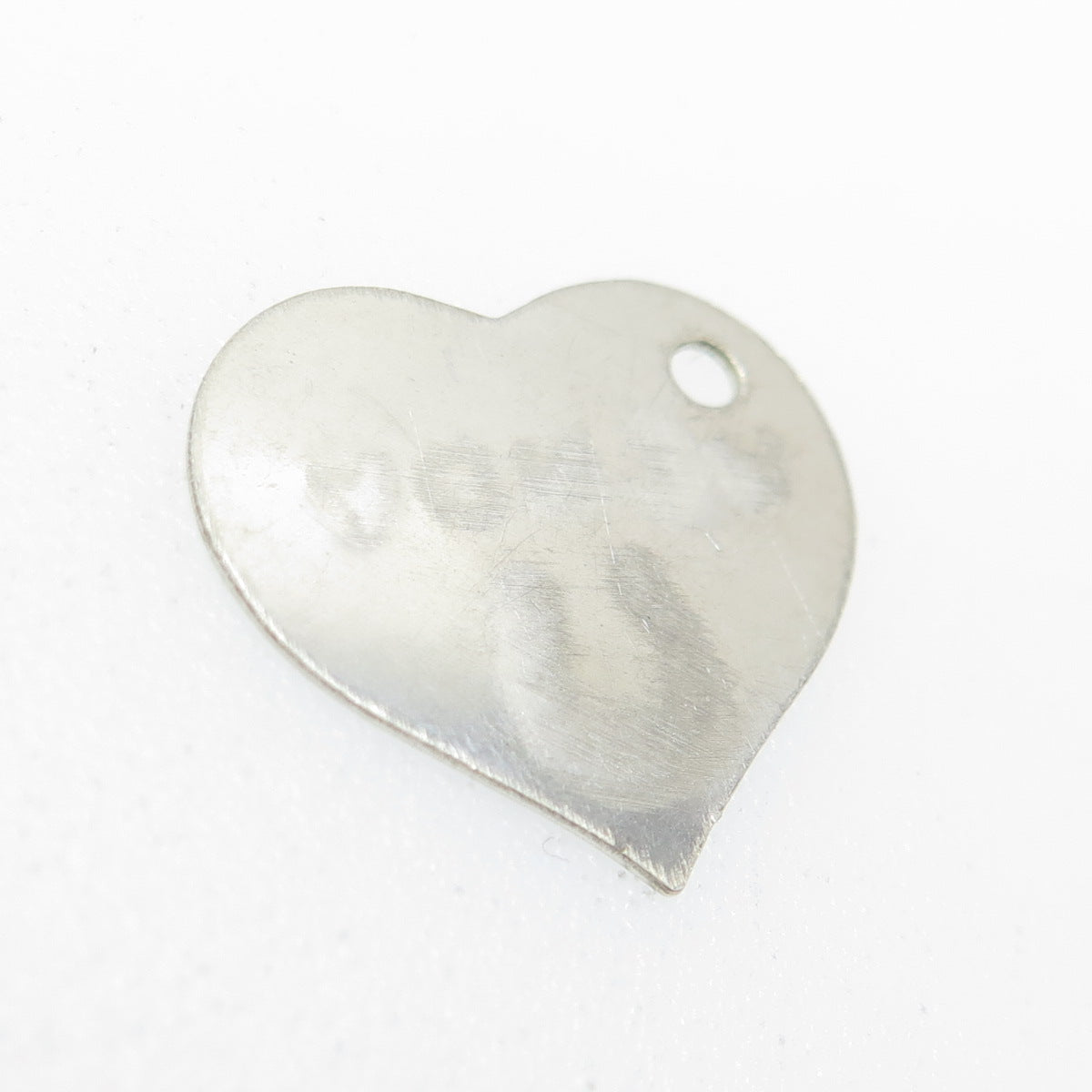 925 Sterling Silver Vintage "Wendy" Personalized Horseshoe Heart Pendant