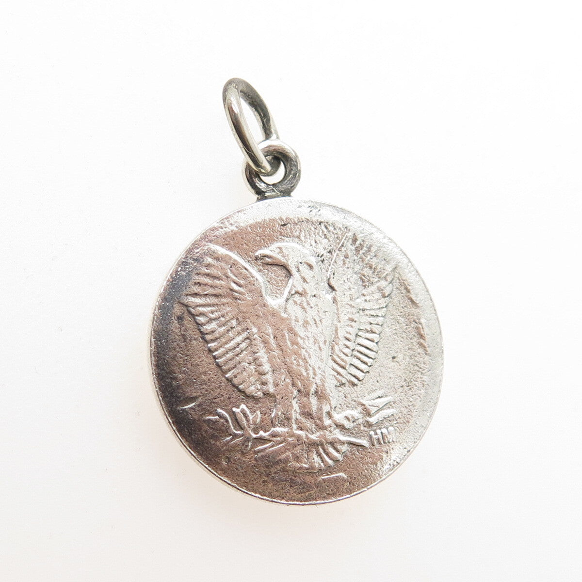 925 Sterling Silver Vintage "Morgan Dollar" Coin Replica Pendant