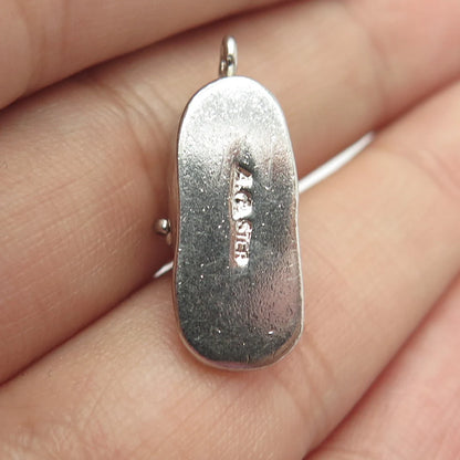 925 Sterling Silver Vintage Boot Shoe Charm Pendant