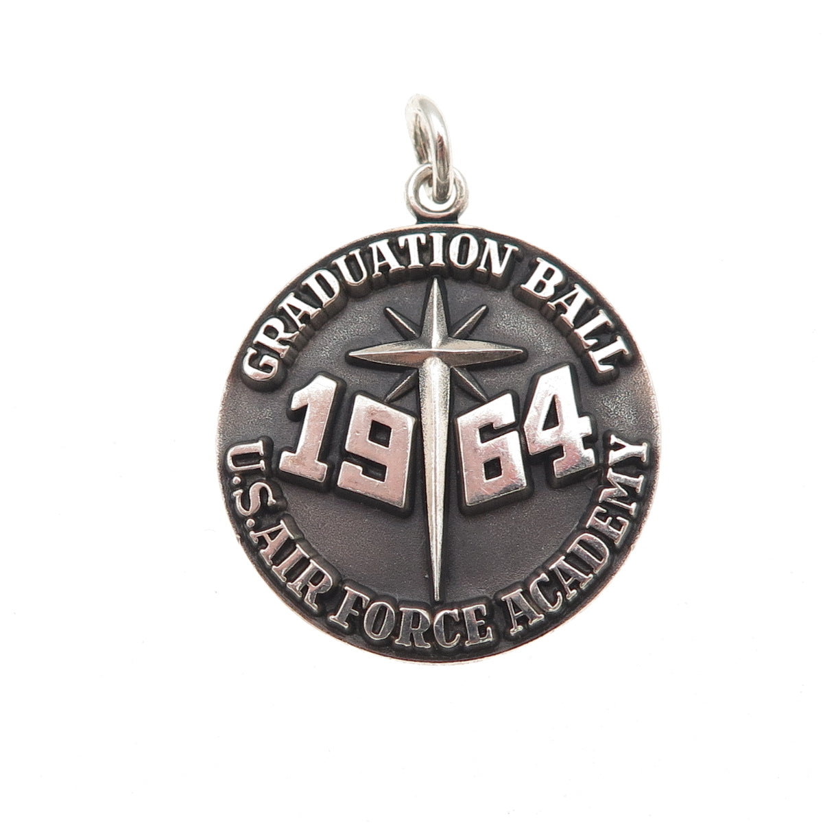 Herff Jones Sterling Vintage 1964 Graduation Ball US Air Force Academy Pendant