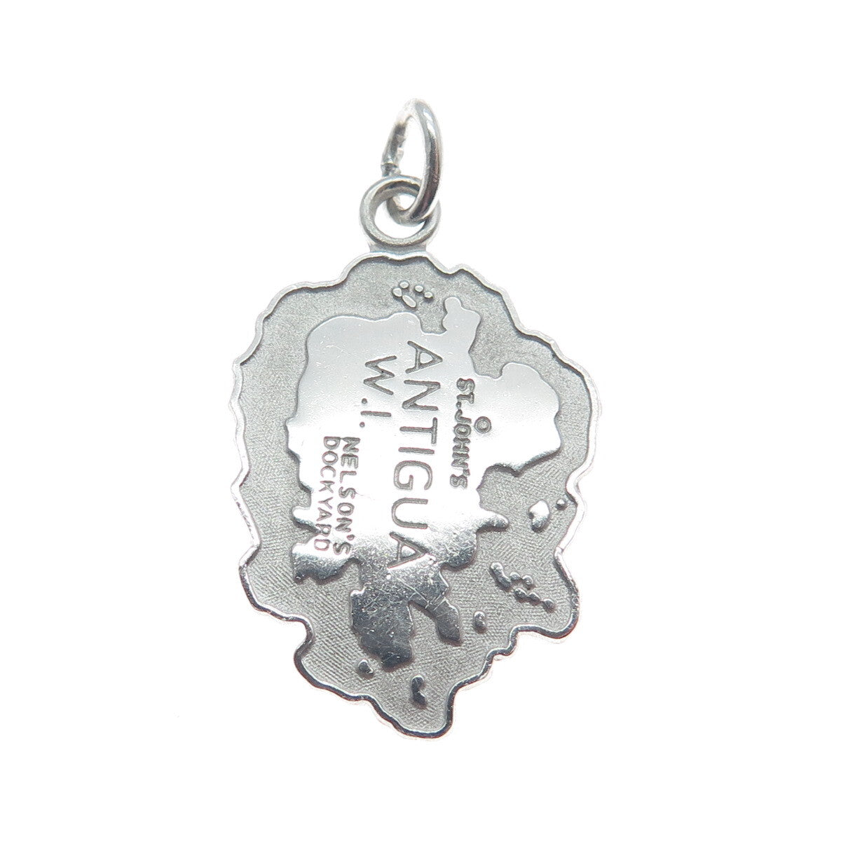 925 Sterling Silver Vintage Nelson's Dockyard Antigua Island Charm Pendant