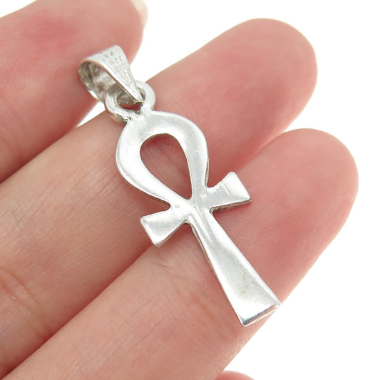 800 Silver Vintage Egyptian Ankh Pendant