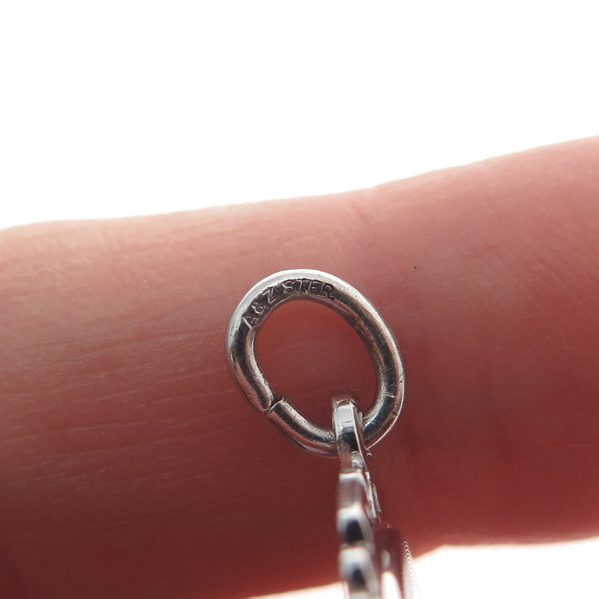 A & Z 925 Sterling Silver Vintage Diamond-Cut Girl's Face Profile Charm Pendant