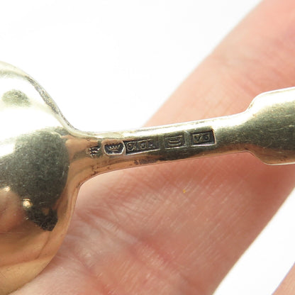916H Silver Vintage 1950 Koruteollisuus Tillander Finland Guilloche Enamel Spoon