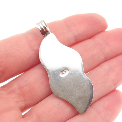 950 Silver Vintage Peruvian Huayruro Seeds Charm Pendant