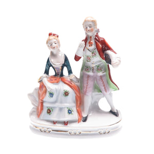 Antique 1945-1952 Made in Occupied Japan Couple Hand-Painted Porcelain Figurine