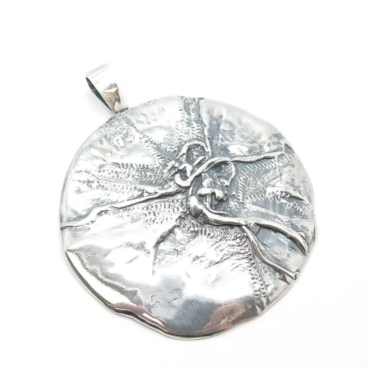 925 Sterling Silver Vintage Modernist Pendant