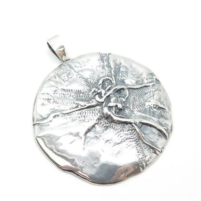 925 Sterling Silver Vintage Modernist Pendant