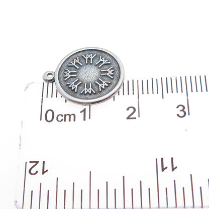 925 Sterling Silver Vintage 1967 ISJC Expo Friendship Minimalist Charm Pendant