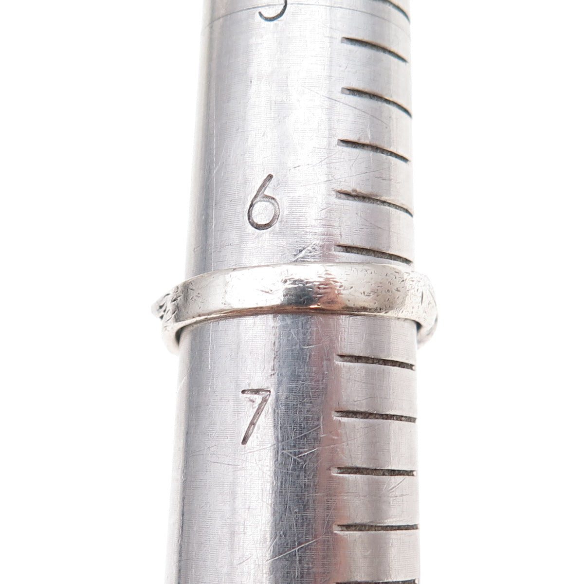 925 Sterling Silver Vintage Erotic Scene Oxidized Ring Size 6.5