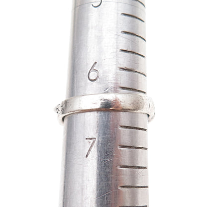 925 Sterling Silver Vintage Erotic Scene Oxidized Ring Size 6.5