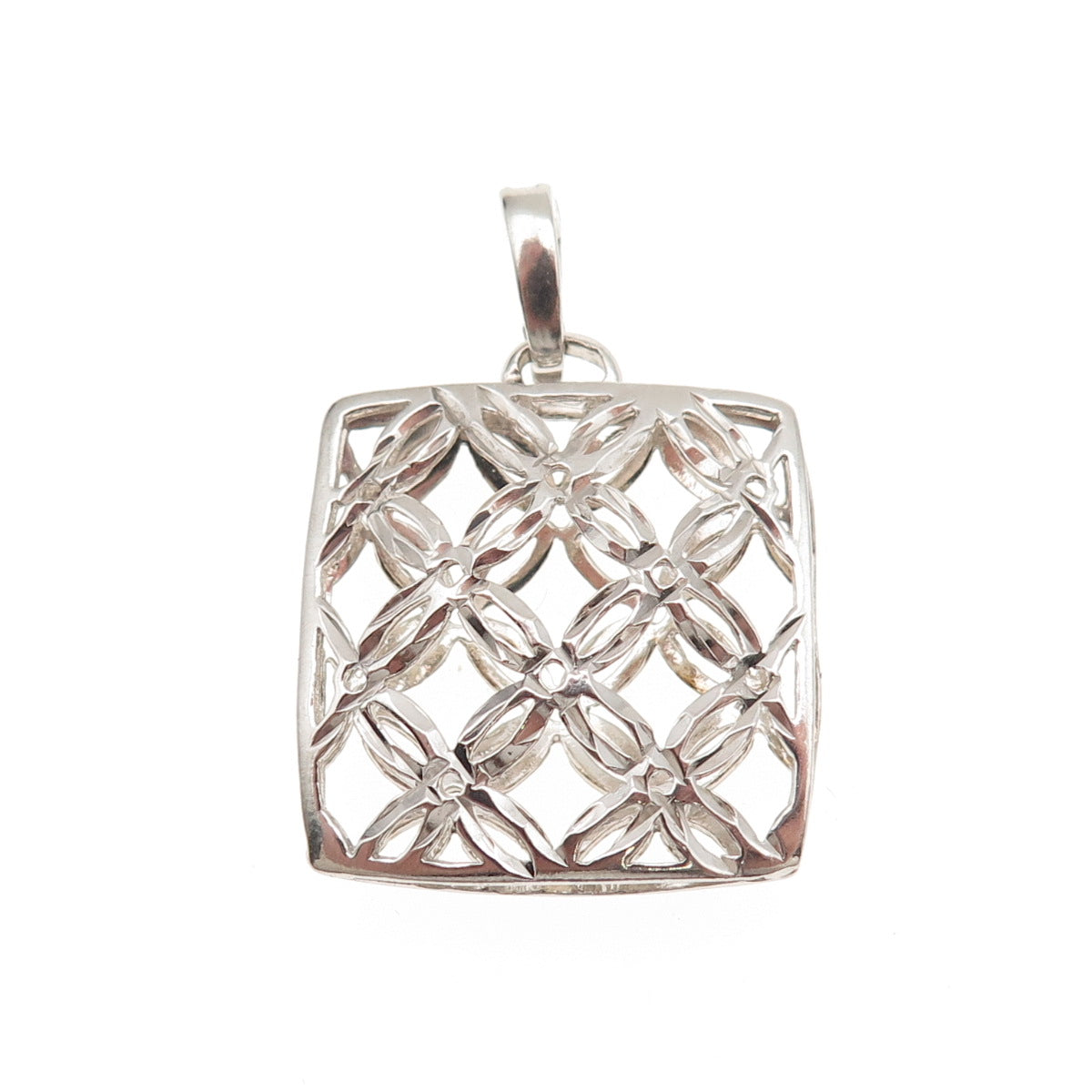 Michael Anthony 925 Sterling Silver Vintage Italy Floral Charm Pendant