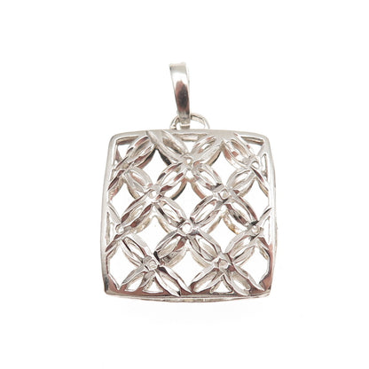 Michael Anthony 925 Sterling Silver Vintage Italy Floral Charm Pendant