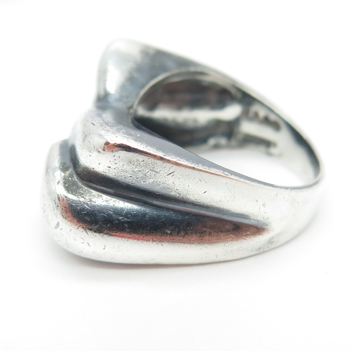 N&D CO. 925 Sterling Silver Vintage Modernist Ring Size 7