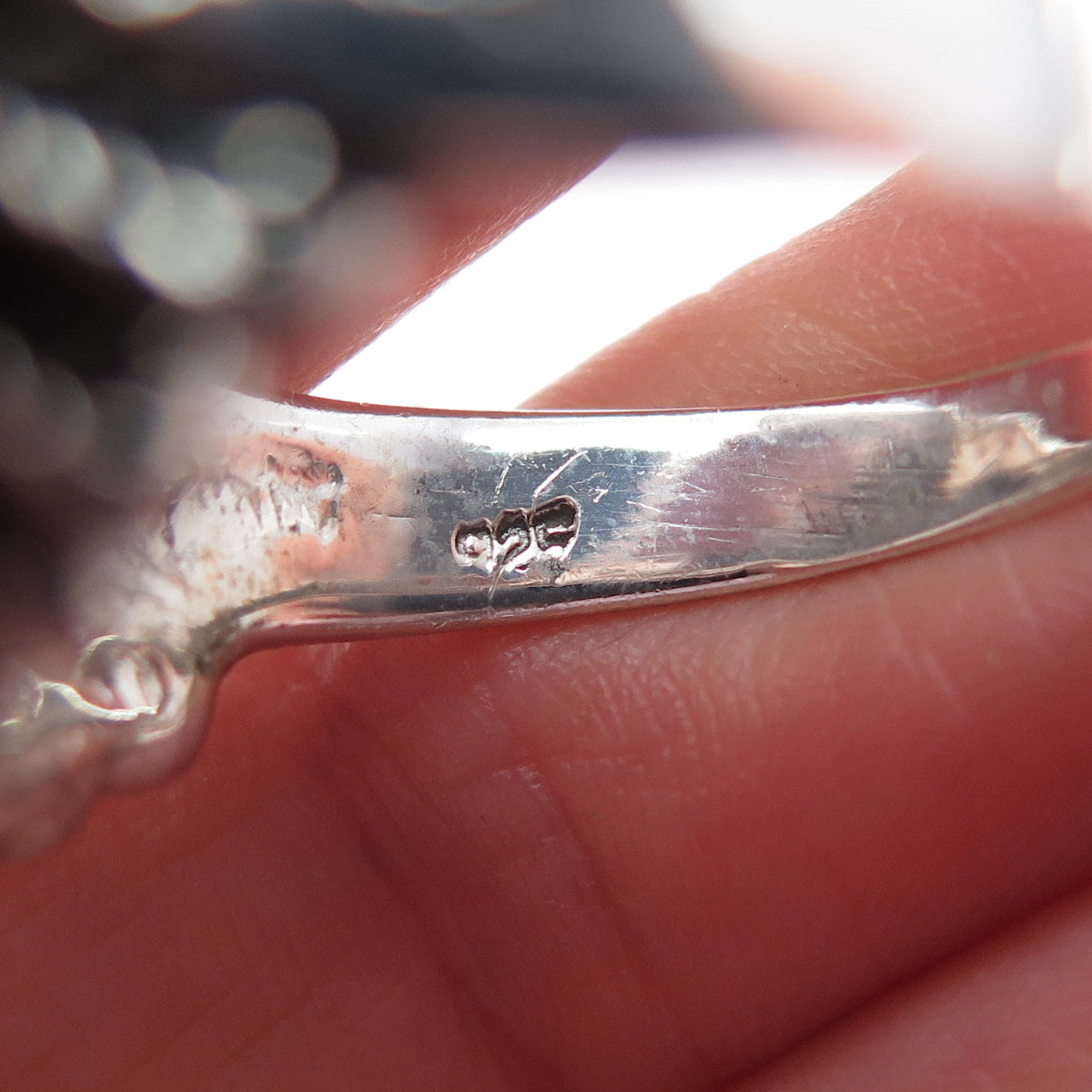 925 Sterling Silver Vintage Eagle Bird Oxidized Ring Size 11.5