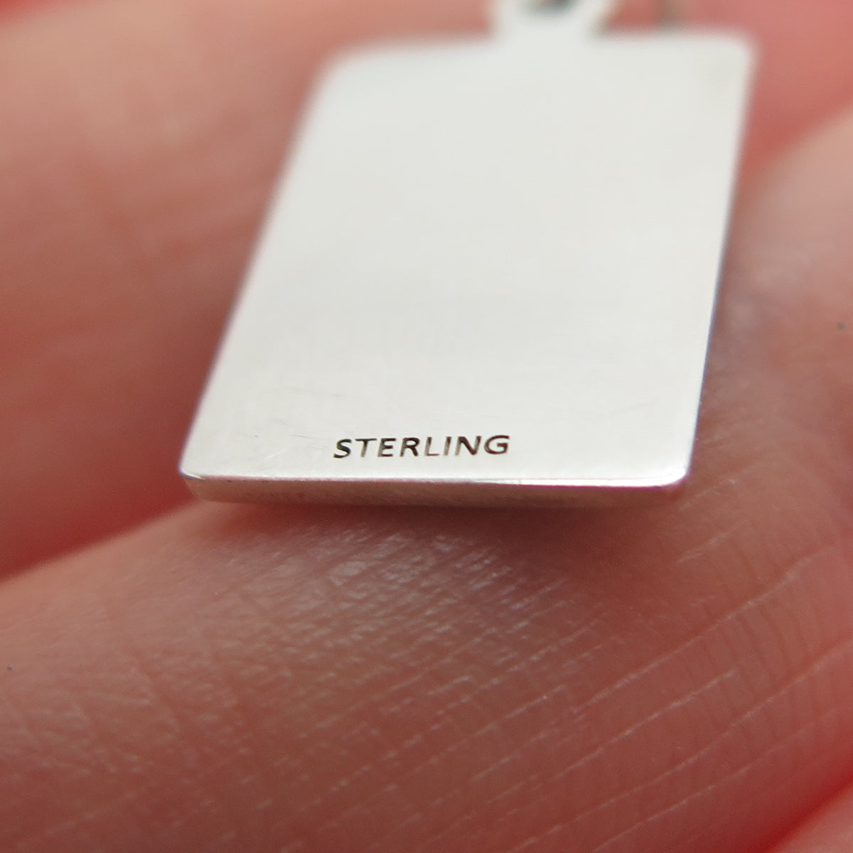 925 Sterling Silver Red Enamel You Are Awesome Minimalist Charm Pendant