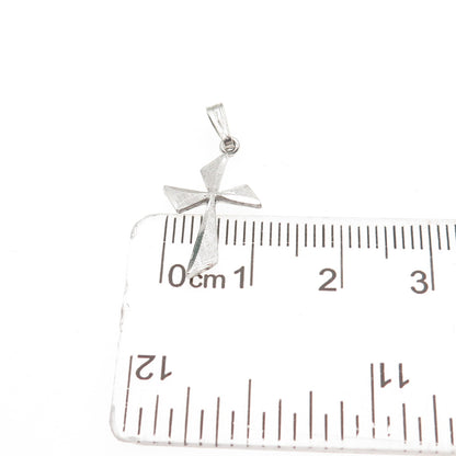 925 Sterling Silver Vintage Cross Mini Charm Pendant