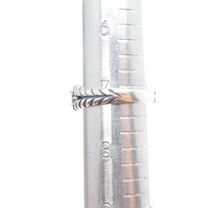 CAROLYN POLLACK American West Old Pawn Sterling Vintage Turquoise Ring Size 7.25