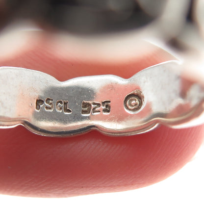 PETER STONE 925 Sterling Silver Vintage Viking / Celtic Knot Band Ring Size 8.5