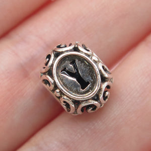 CHAMILIA 925 Sterling Silver Letter Y Initial Ornate Bead Charm