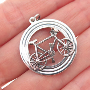 Payton Pepper & Sons 925 Sterling Silver Vintage 1963 Birmingham Bicycle Pendant