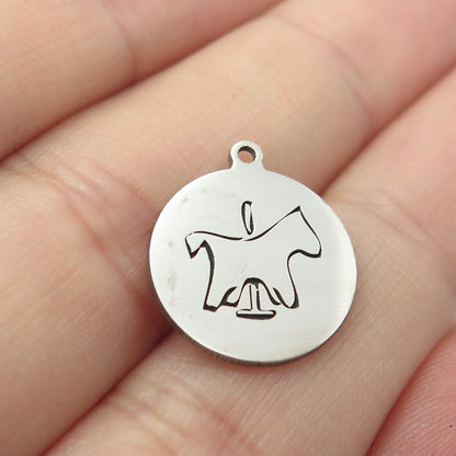 925 Sterling Silver USA Two In Town Horse Pendant