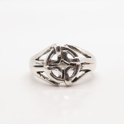 925 Sterling Silver Vintage Celtic Ring Size 6.75
