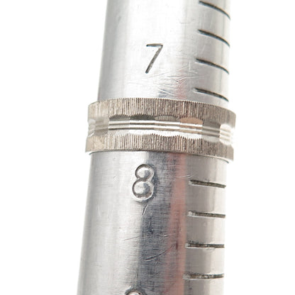 McGrath Hamin 925 Sterling Silver Vintage Textured Band Ring Size 7.75