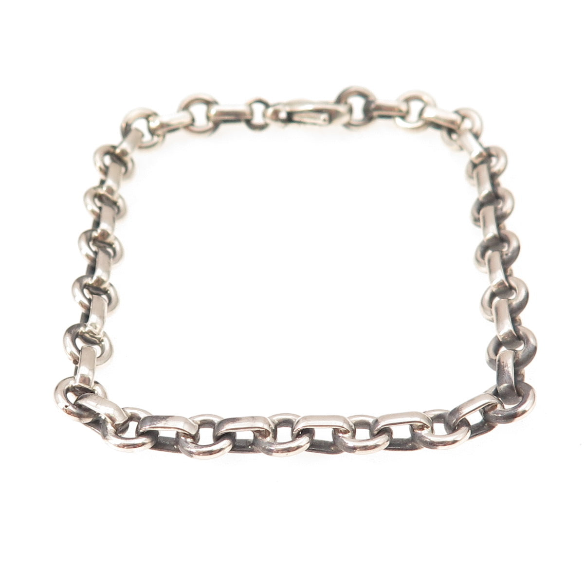 Tiffany & Co. 925 Sterling Silver Vintage Donut Chain Bracelet 7"