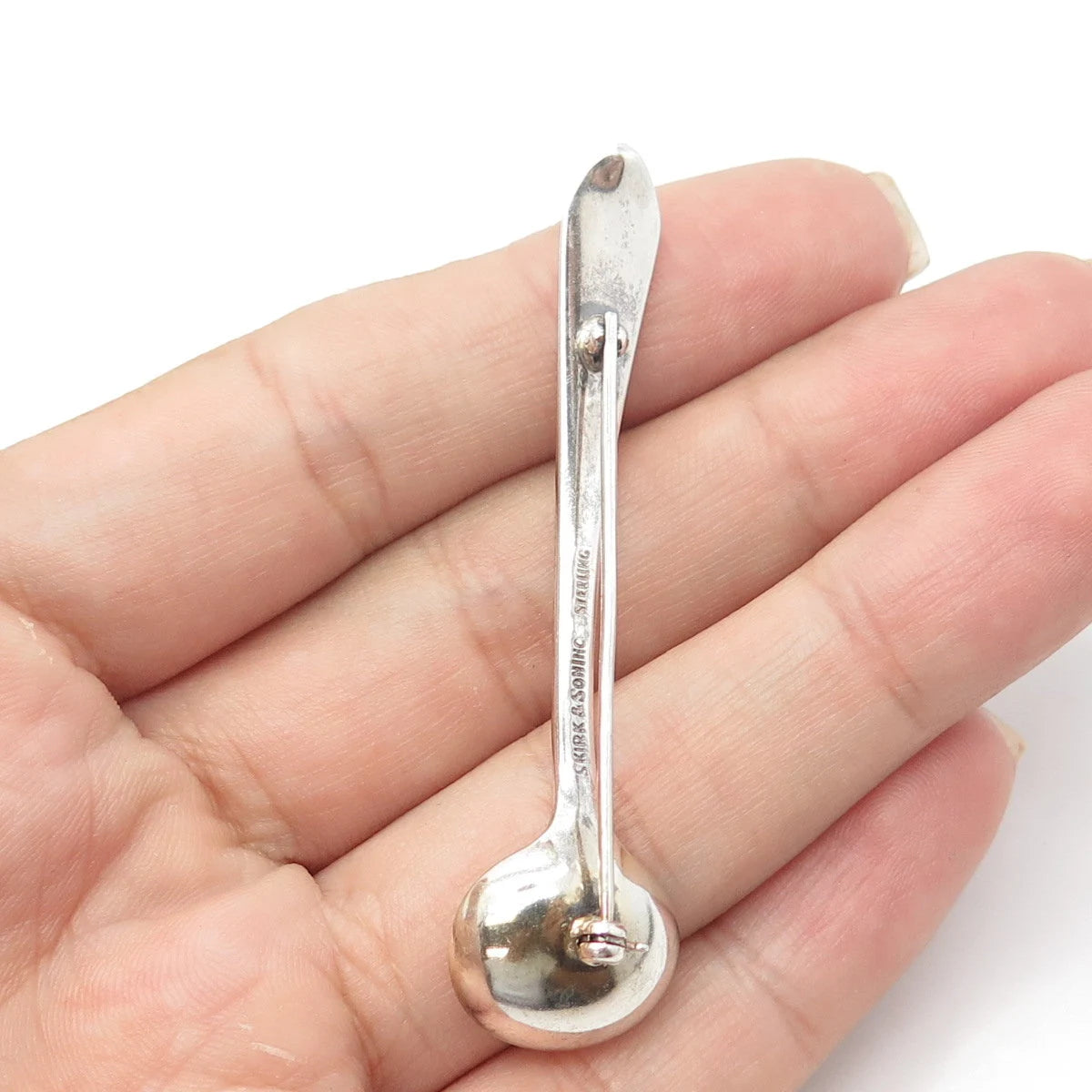 S. KIRK & SON 925 Sterling Silver Vintage Flatware Pin Brooch