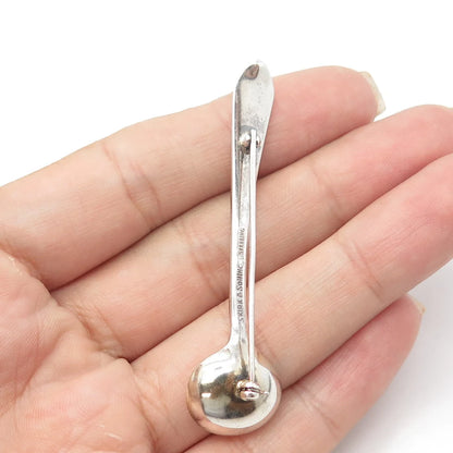S. KIRK & SON 925 Sterling Silver Vintage Flatware Pin Brooch