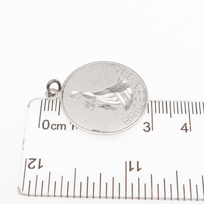 Griffith & Sons 925 Sterling Silver Vintage Bridesmaid Charm Pendant