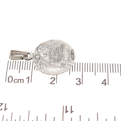 925 Sterling Silver Vintage Traveler's Amulet Judaica Charm Pendant