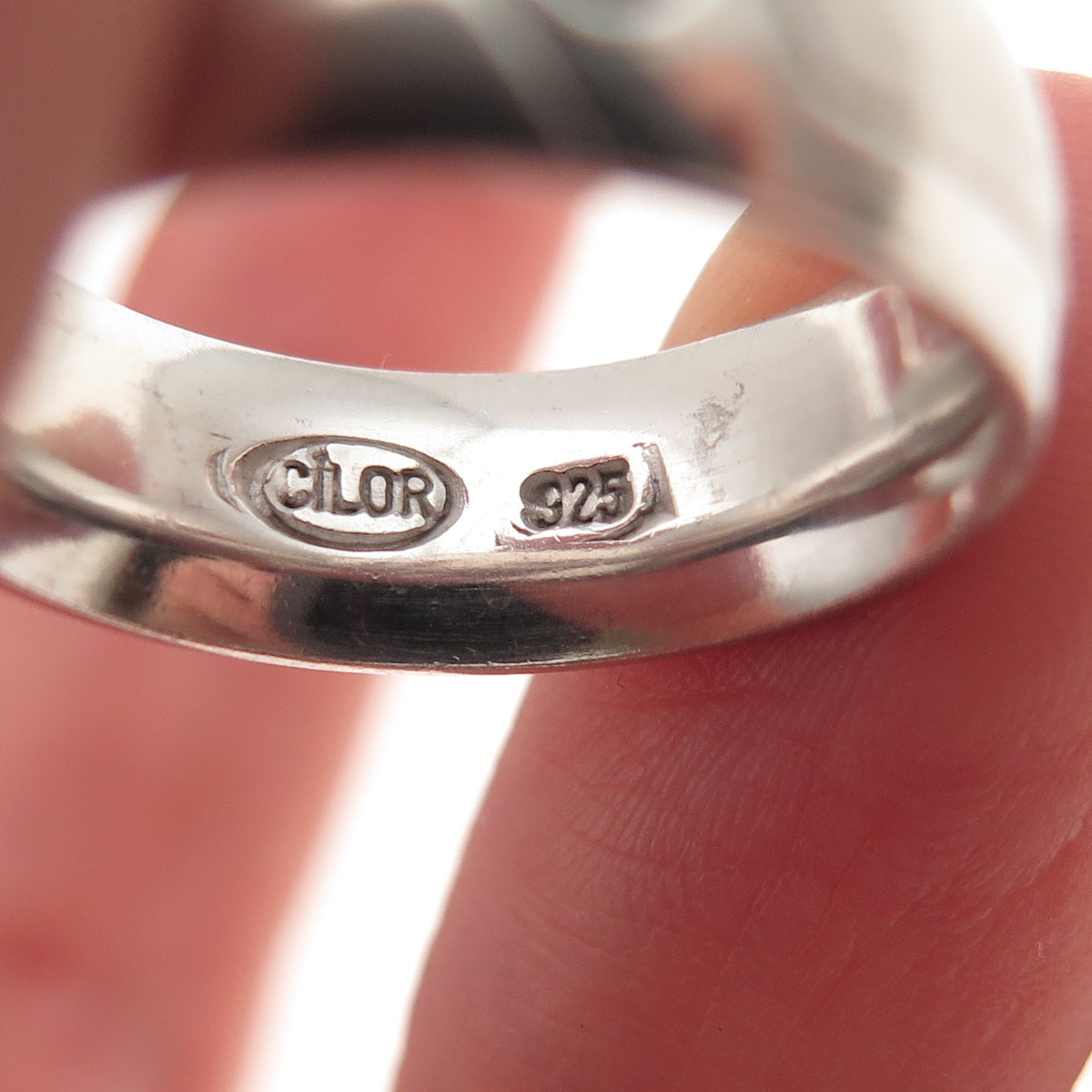 Cilor 925 Sterling Silver Round-Cut C Z Band Ring Size 6