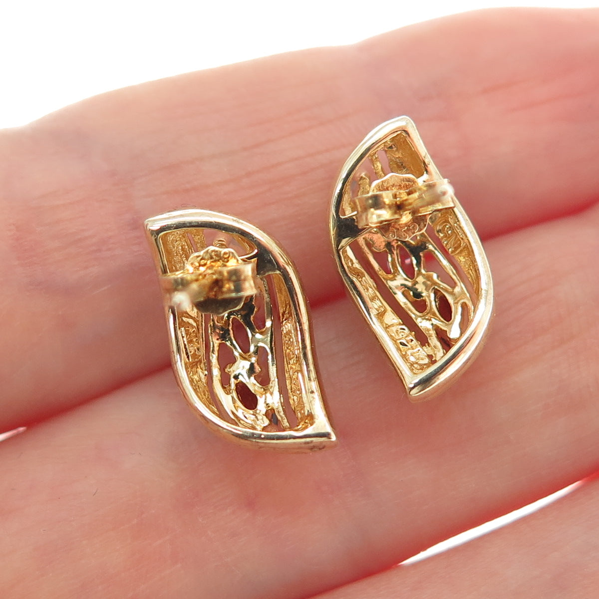 RSE ROBERT SEEMAN Sterling Gold Plated Real Diamond Accent & Multi-Gem Earrings