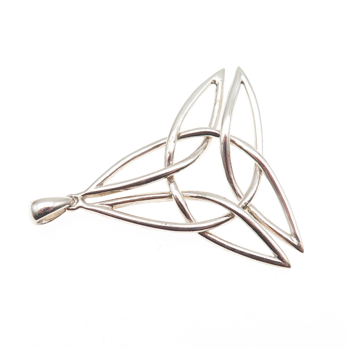 925 Sterling Silver Vintage Celtic Trinity Charm Pendant