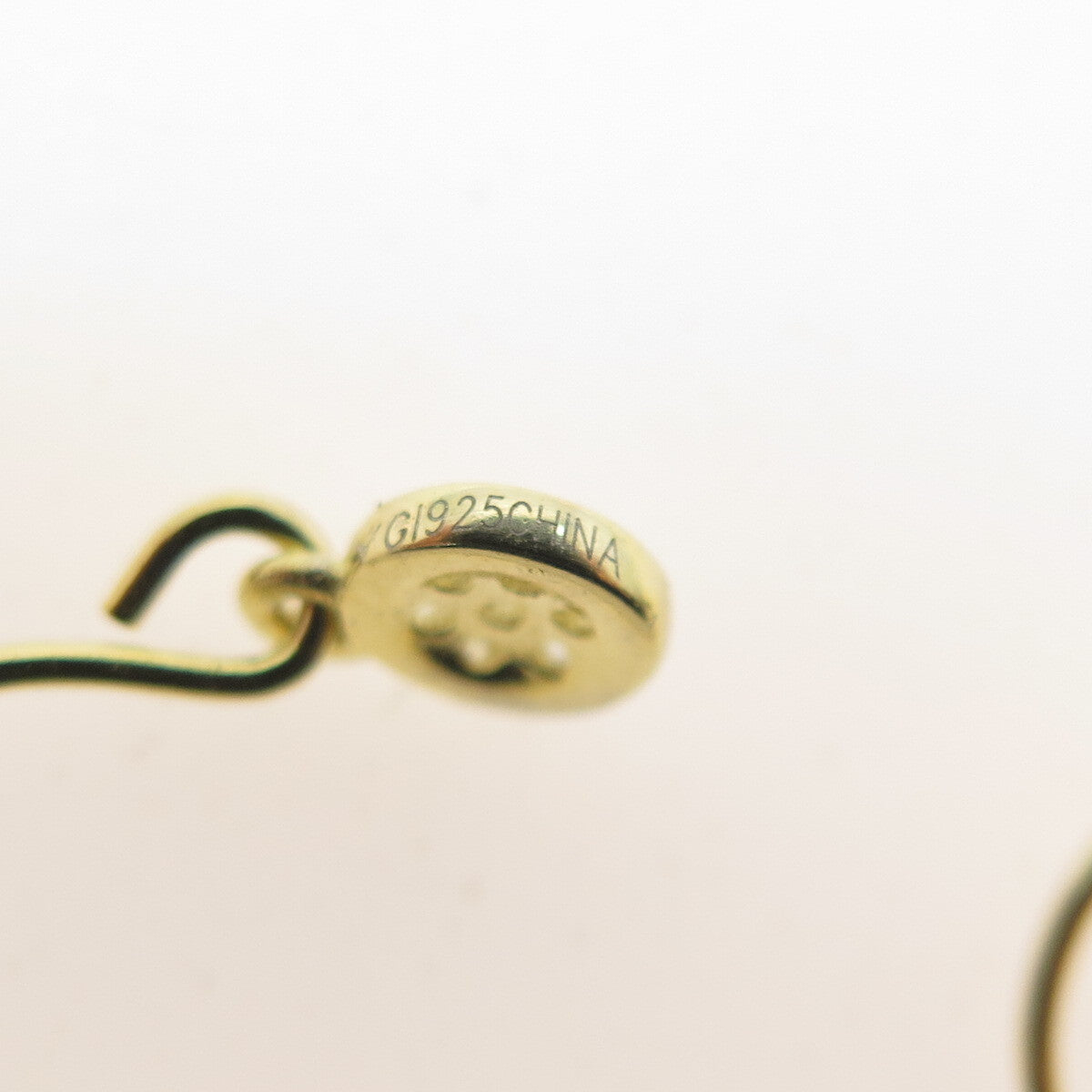 925 Sterling Silver Gold Plated Round-Cut C Z Dangle Earrings