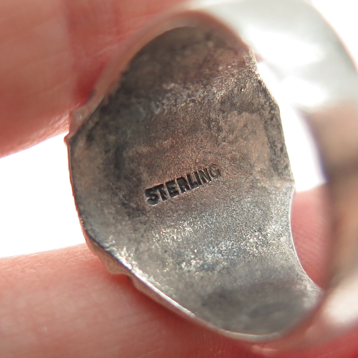925 Sterling Silver Vintage 1961 Enamel Straubenmuller JH School Ring Size 8.25