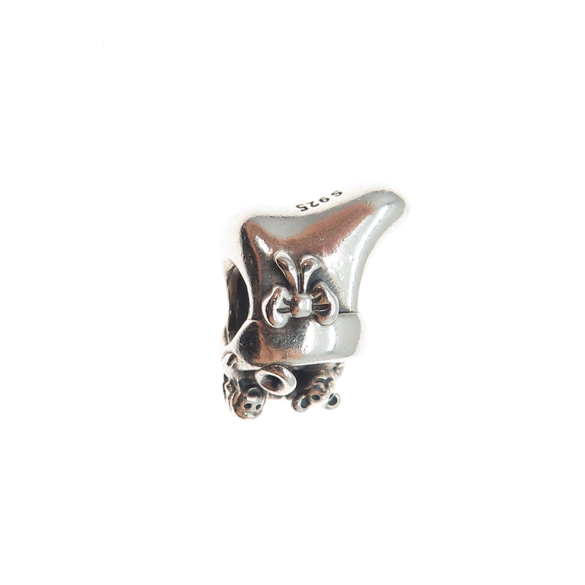 PANDORA 925 Sterling Silver Santa's Stocking Slide Bead Charm