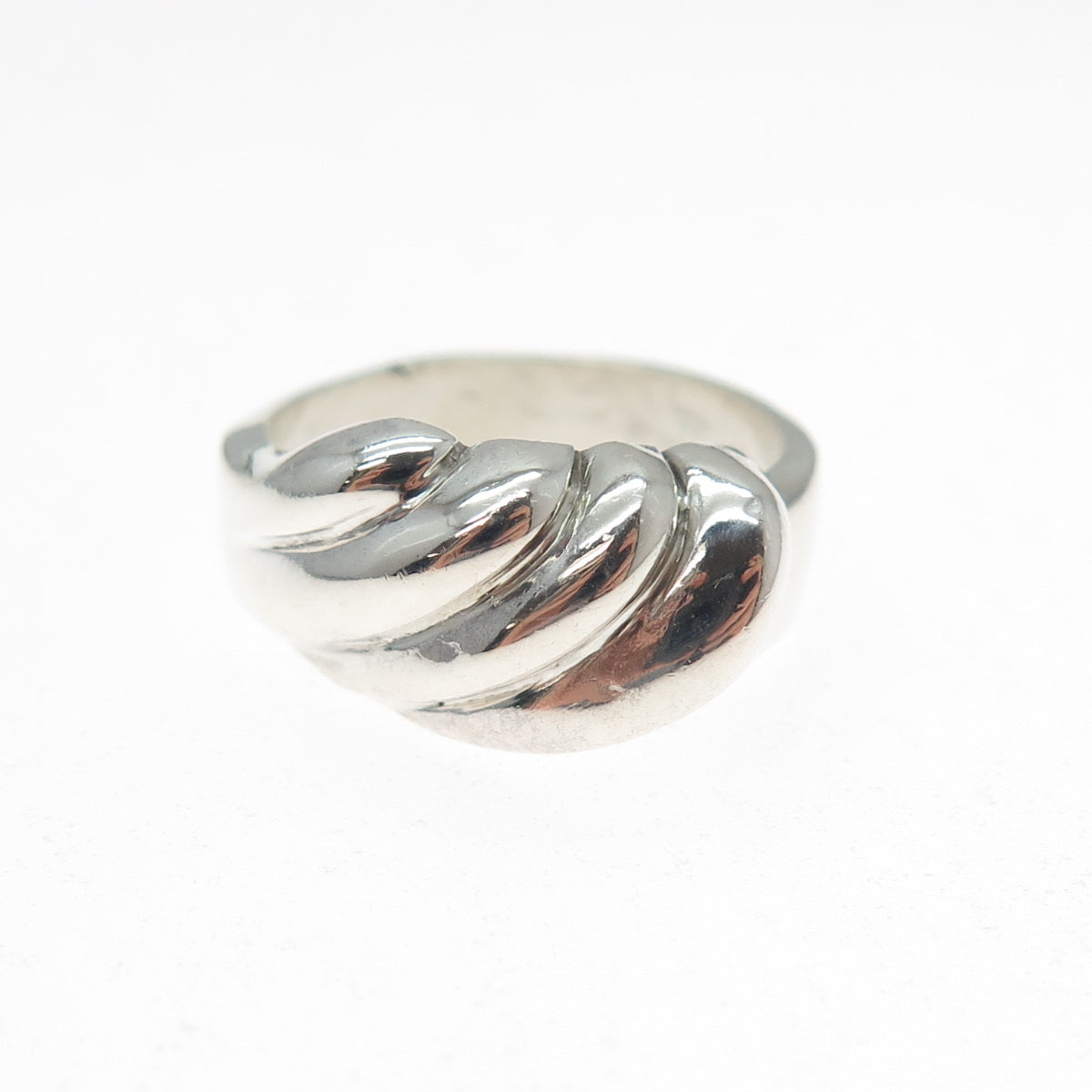 925 Sterling Silver Vintage Mexico Modernist Wing Ring Size 7.5