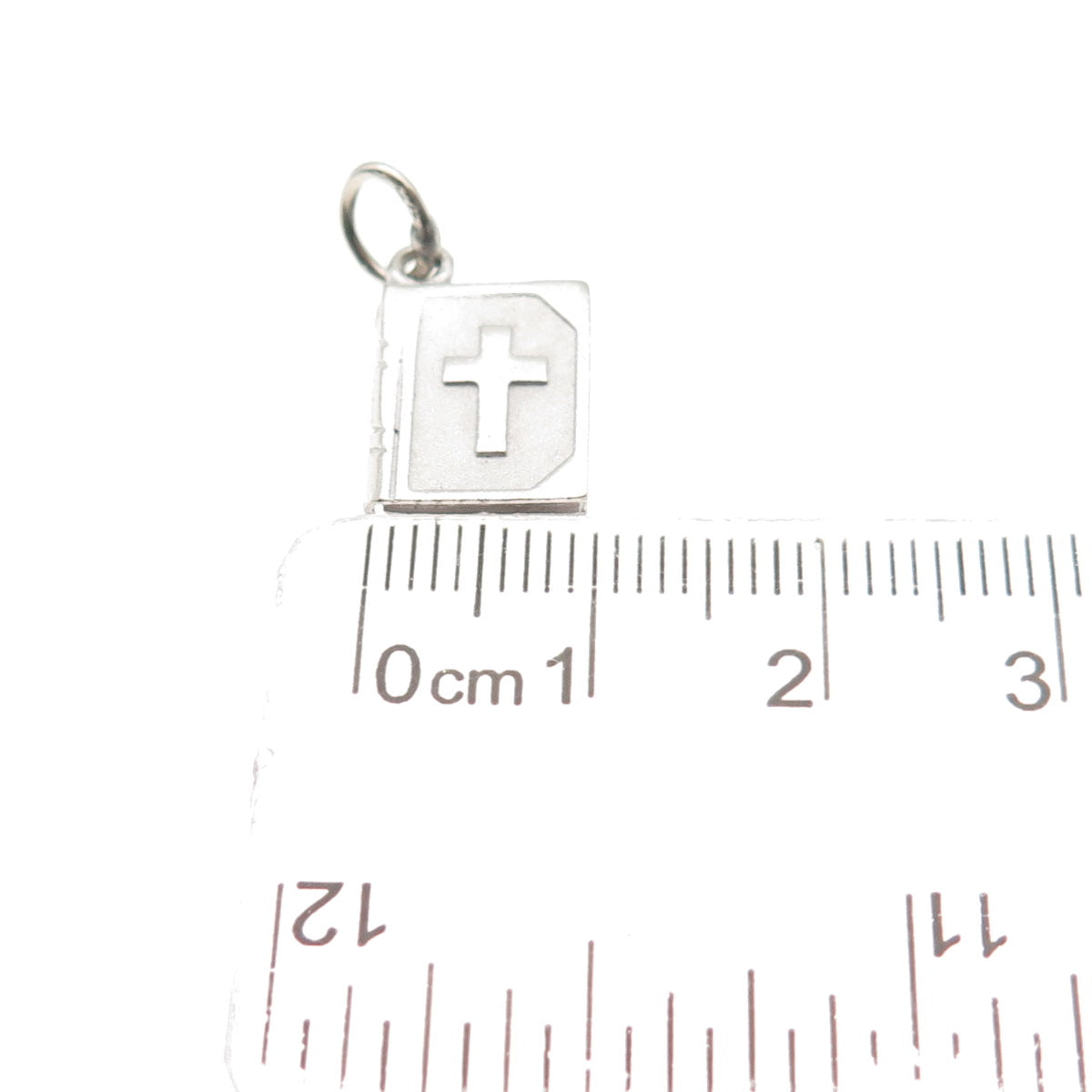 925 Sterling Silver Vintage Holy Bible Mini Charm Pendant