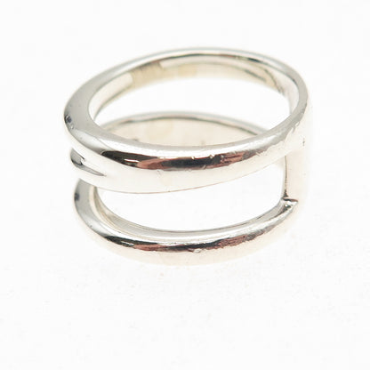 Tiffany & Co. 925 Sterling Silver Vintage Zig Zag Band Ring Size 8.75