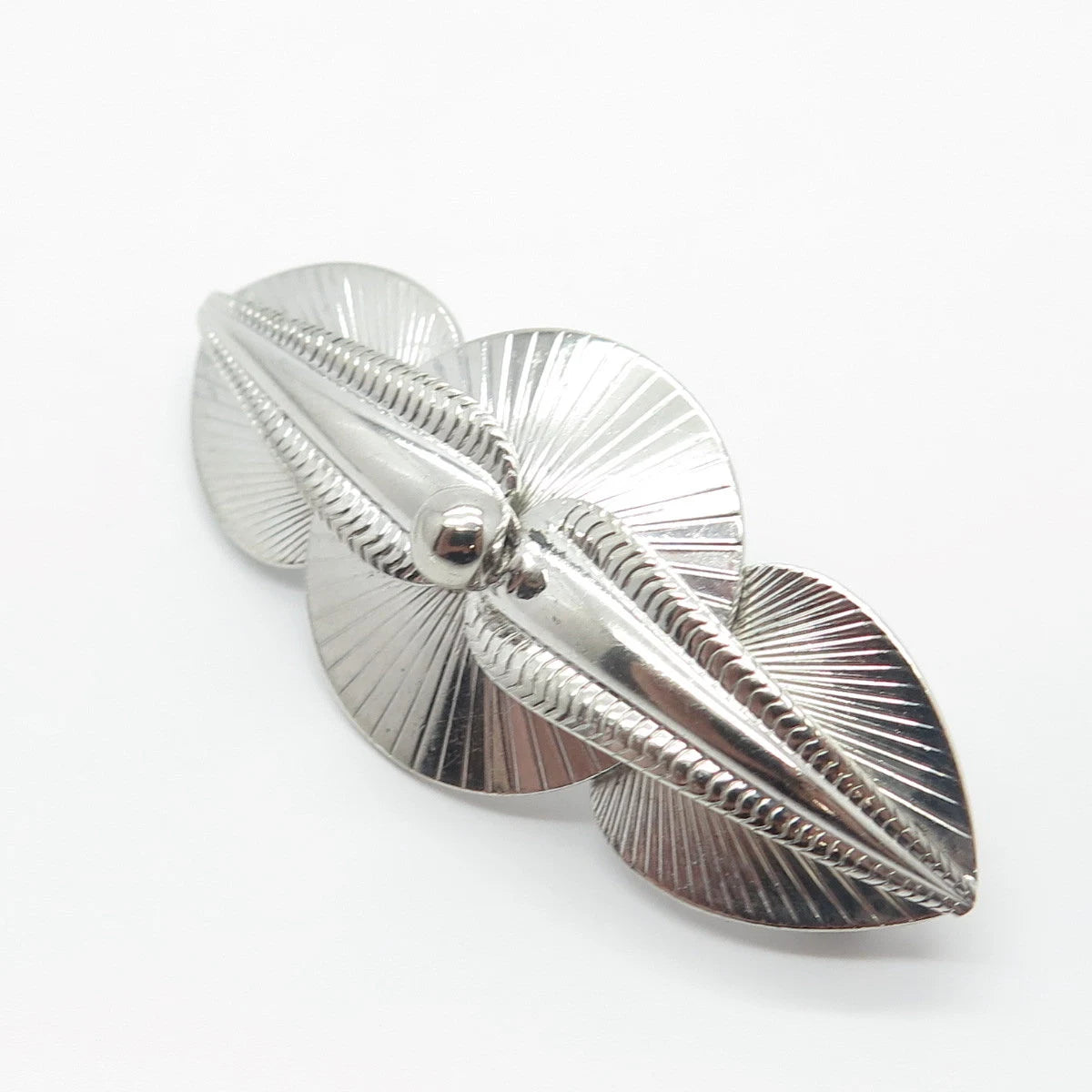 925 Sterling Silver Vintage Carl Art Modernist Pin Brooch
