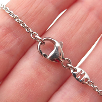 HONORA 925 Sterling Silver Real Pearl Cable Chain Necklace 16"