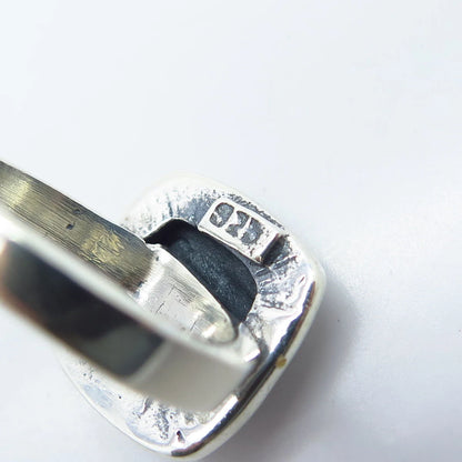 925 Sterling Silver Vintage Wicker Ring Size 6.5