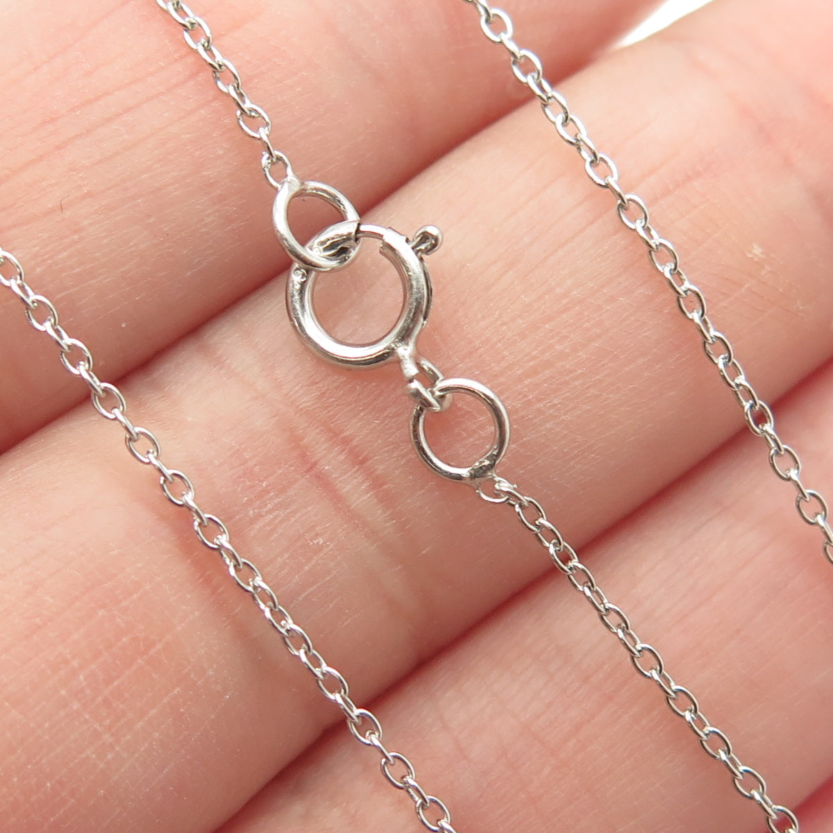 925 Sterling Silver Real White Diamond & Blue Topaz Gem Butterfly Necklace 18"