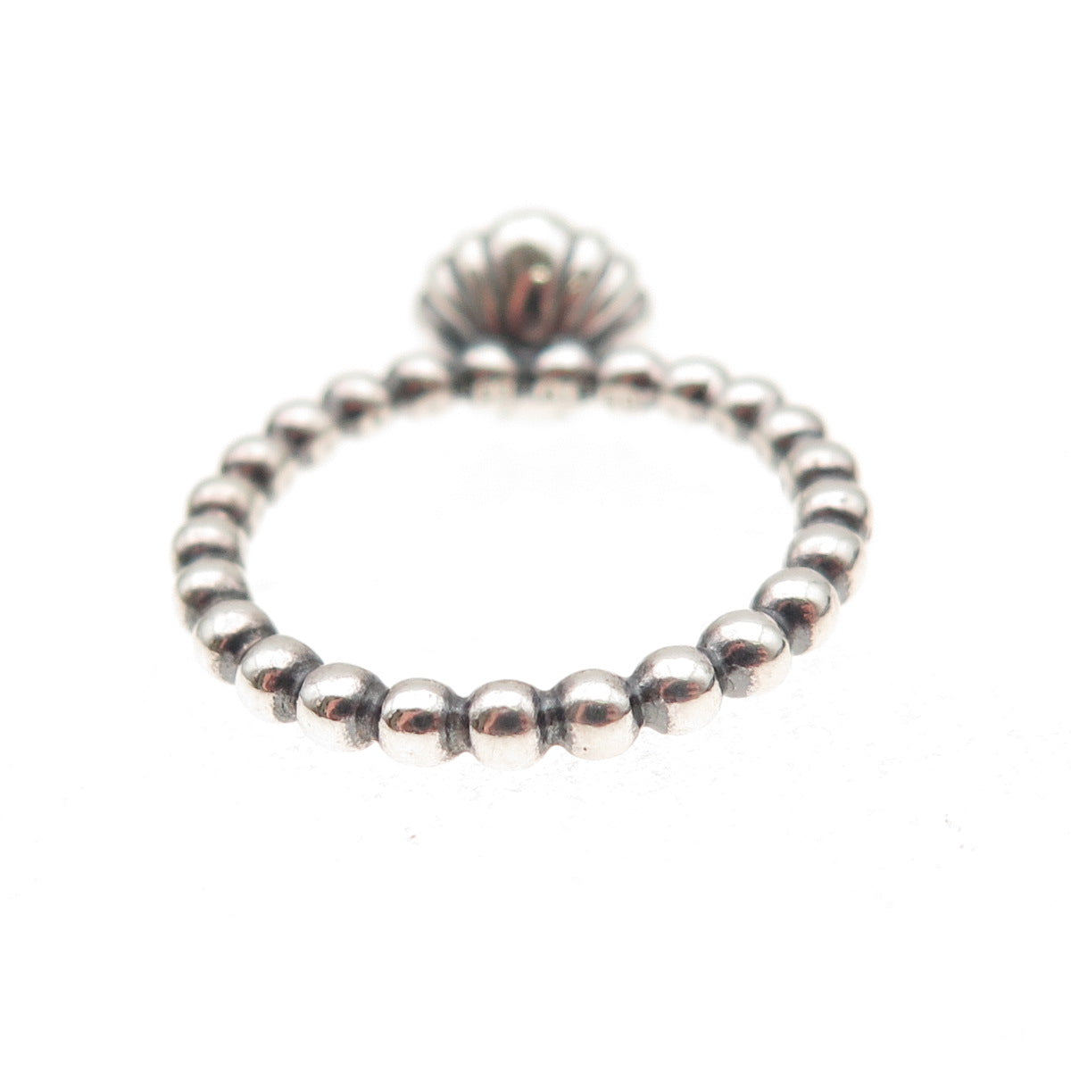 Pandora Sterling Silver Real Amethyst February Birthday Blooms Ring Size 5.25