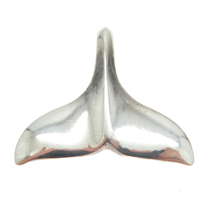 925 Sterling Silver Vintage Whale's Tail Pendant