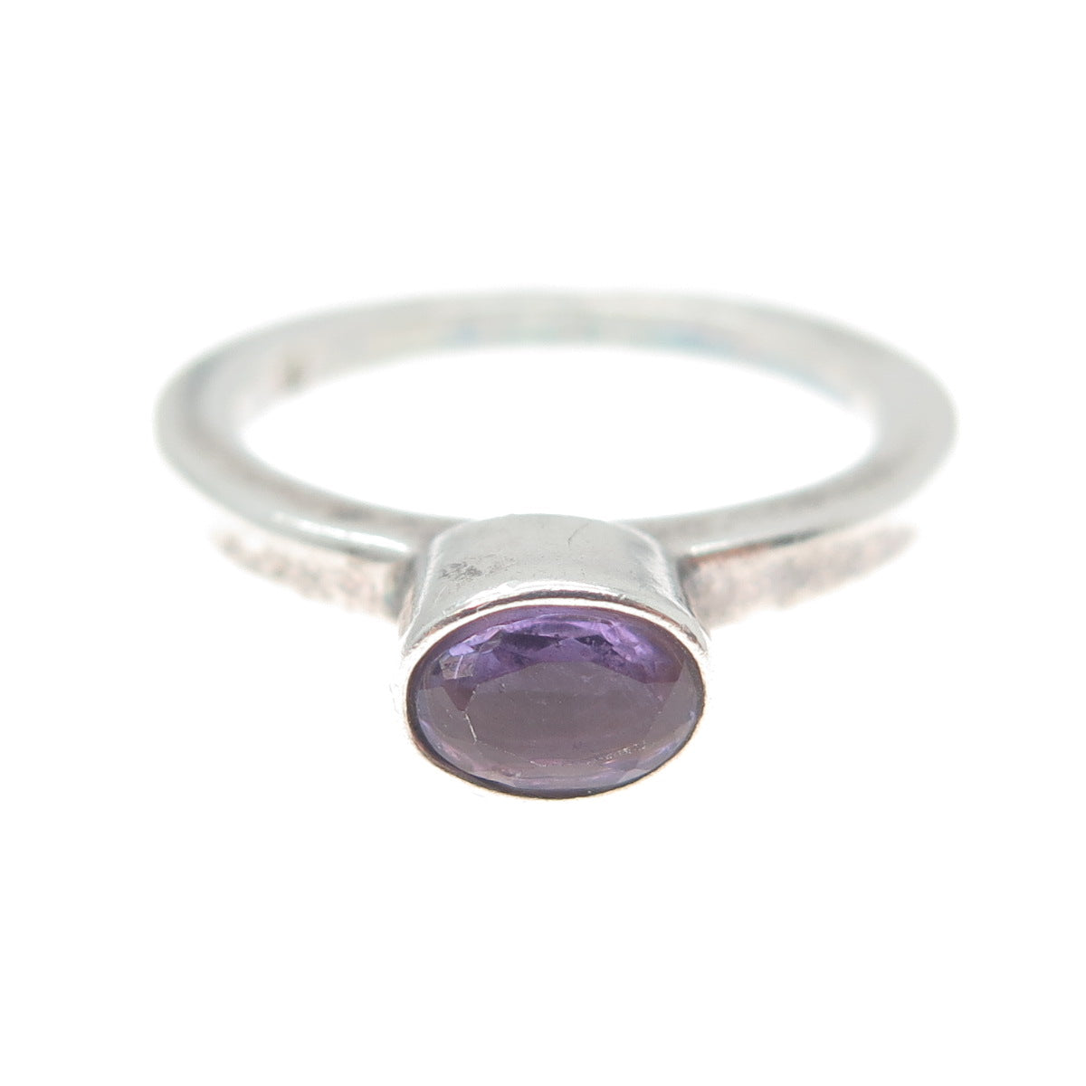 JAY KING DESERT ROSE 925 Sterling Silver Vintage Real Amethyst Ring Size 6